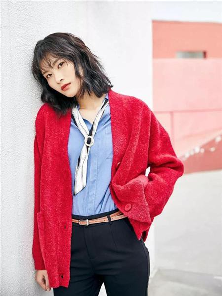 谜遇2022春夏季蓝色衬衫