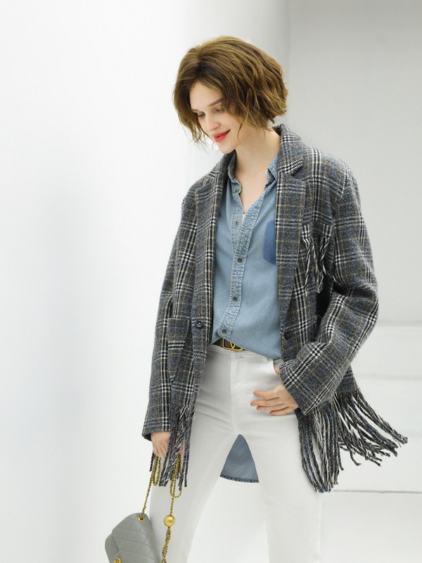 COCOBELLA女装2022秋冬季白色长裤