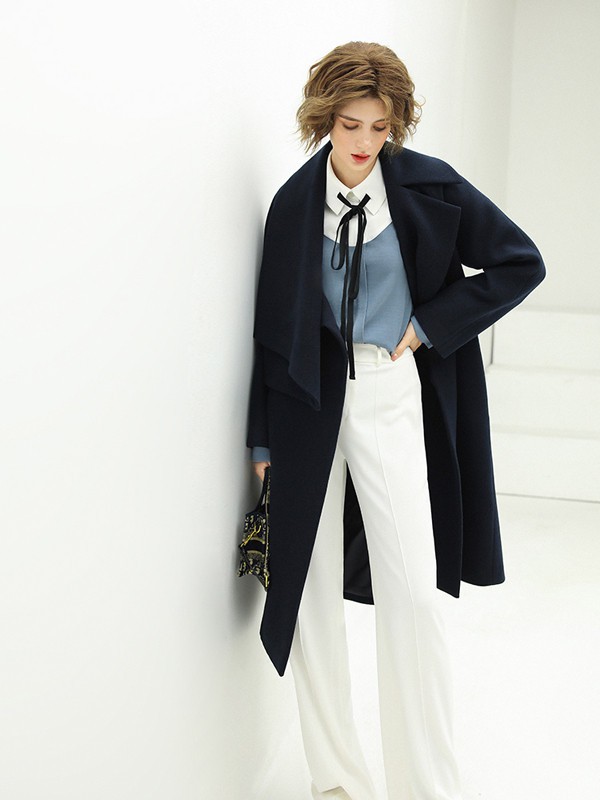 COCOBELLA女装2022秋冬季白色长裤