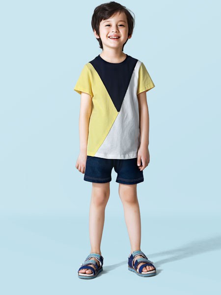 斯瓦茨童装2022春夏季藏蓝色短裤