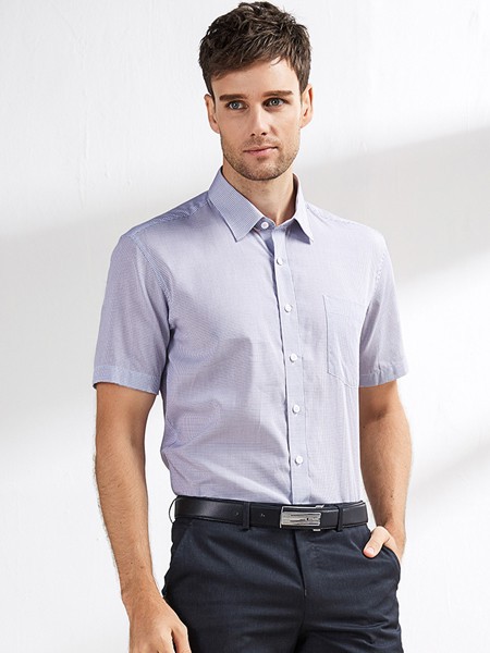 乔治白男装2022春夏季白色衬衫