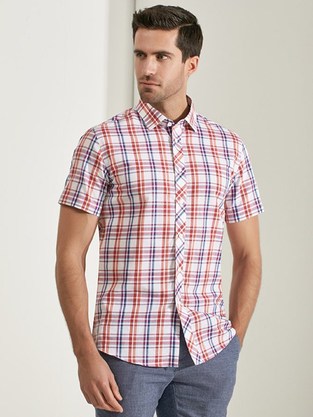 乔治白男装2022春夏季白色衬衫