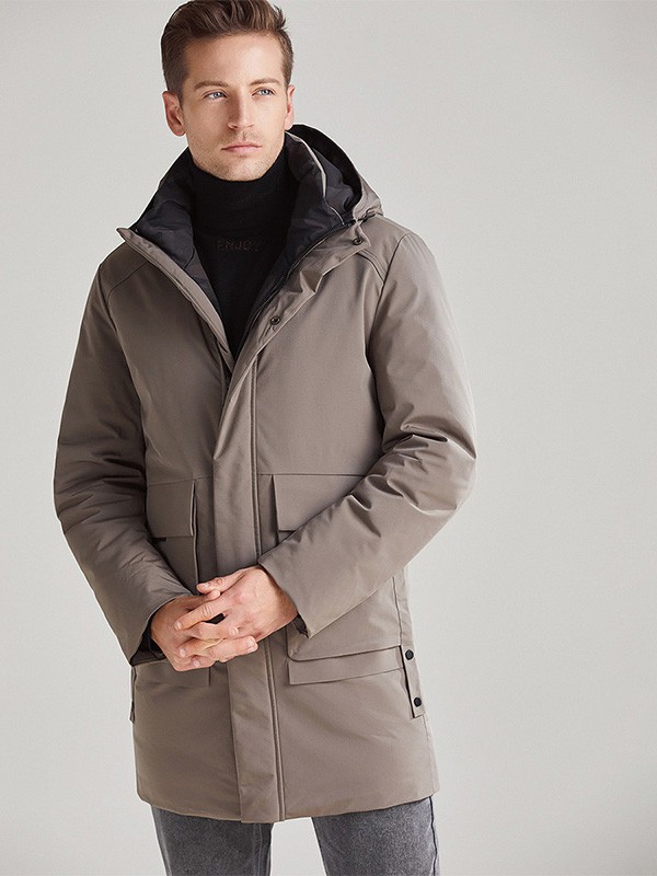 法曼斯男装2022秋冬季棕色派克服