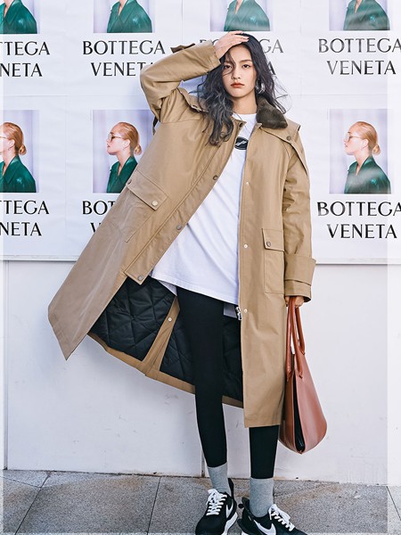 衣我的2021秋冬季卡其色大衣