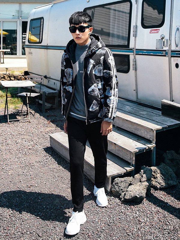 康博羽绒服2021秋冬季黑色长裤