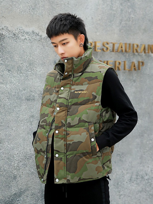 康博羽绒服2021秋冬季军绿色马夹