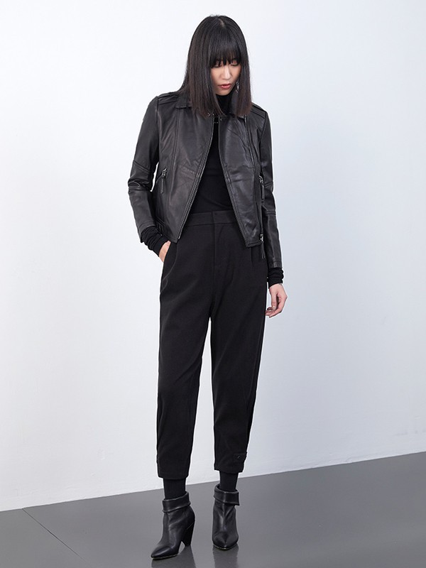 X2022秋冬季黑色长裤