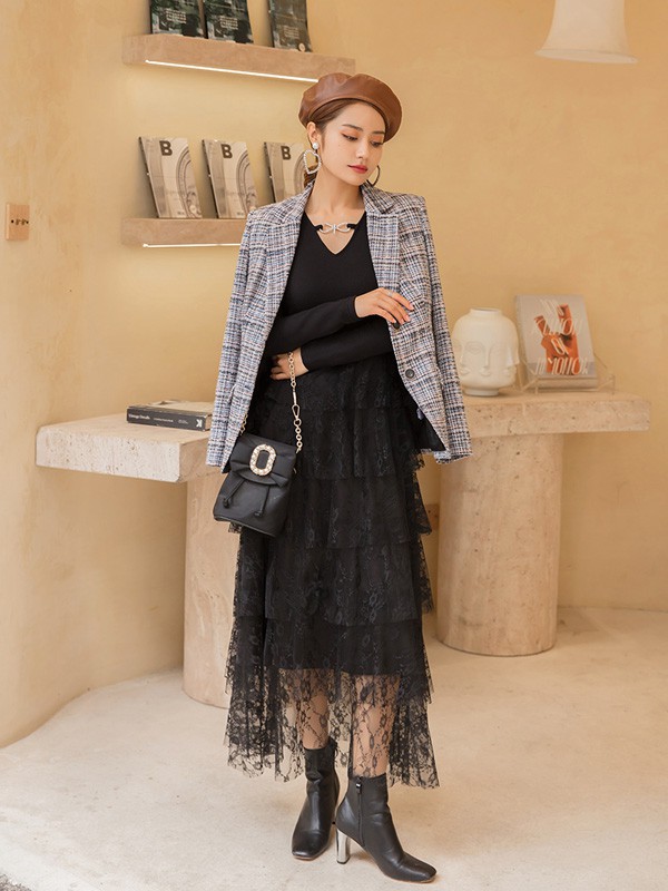 衣阁里拉2022秋冬季灰色西装