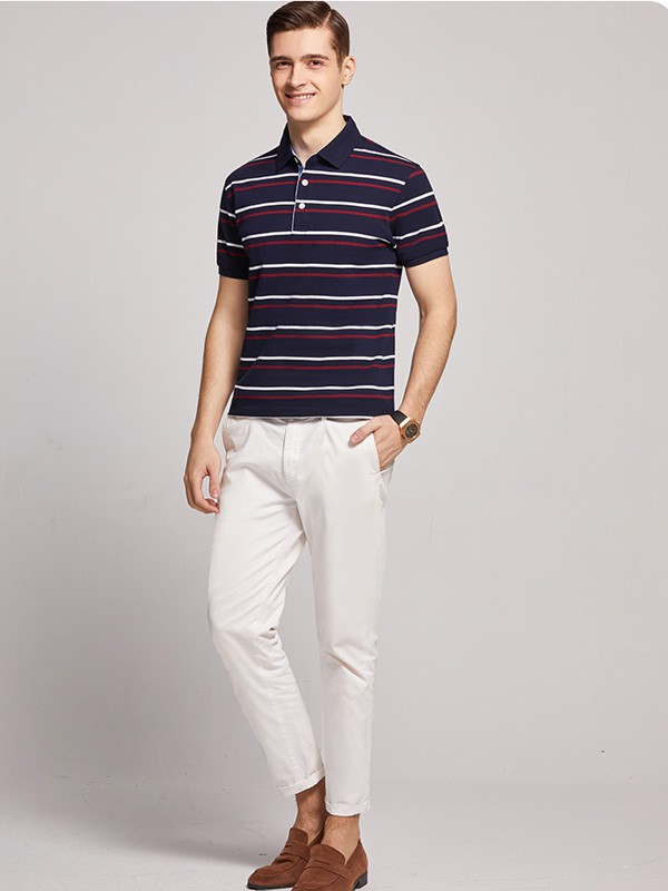 杉杉男装2022春夏季白色长裤