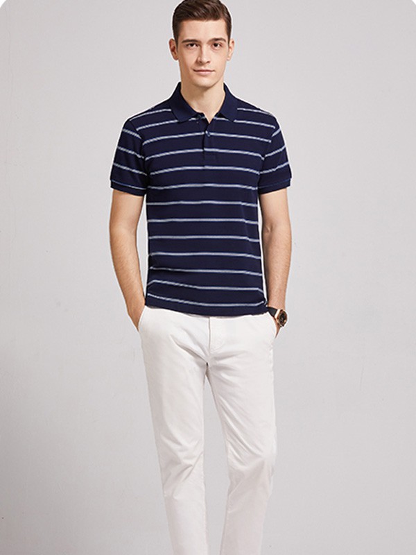 杉杉男装2022春夏季白色长裤