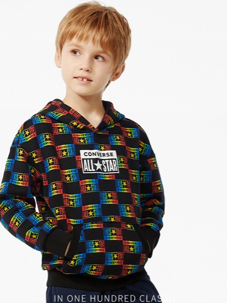 ROOKIE童装2021秋冬季黑色卫衣