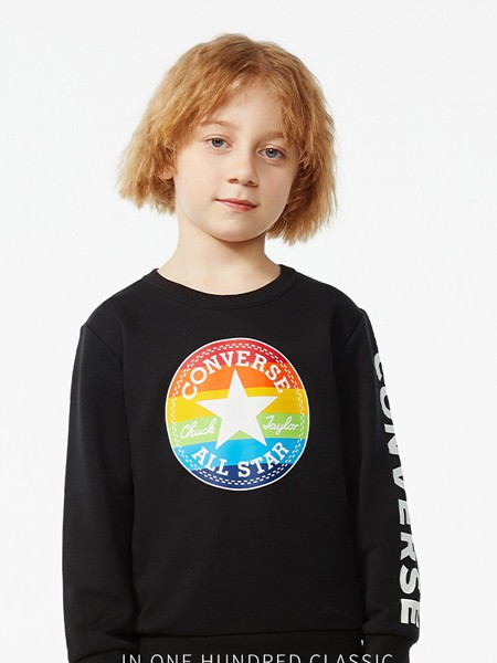 ROOKIE童装2021秋冬季黑色T恤