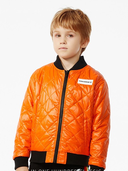 ROOKIE童装2021秋冬季橙色棉服