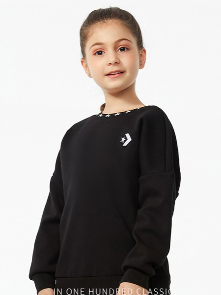 ROOKIE童装2021秋冬季黑色T恤