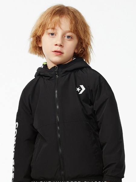 ROOKIE童装2021秋冬季黑色外套