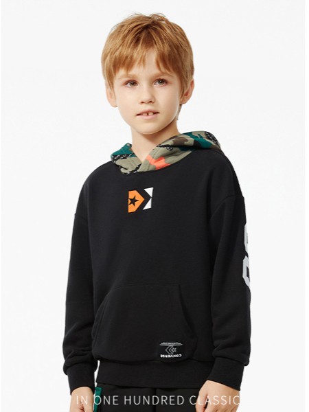 ROOKIE童装2021秋冬季黑色卫衣