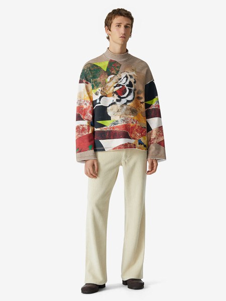 高田贤三休闲装2021秋冬季白色长裤