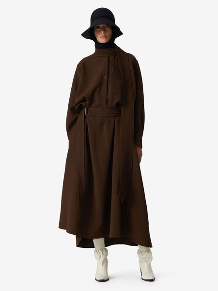 高田贤三休闲装2021秋冬季咖啡色大衣