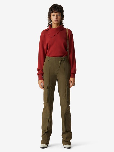 高田贤三休闲装2021秋冬季棕色长裤