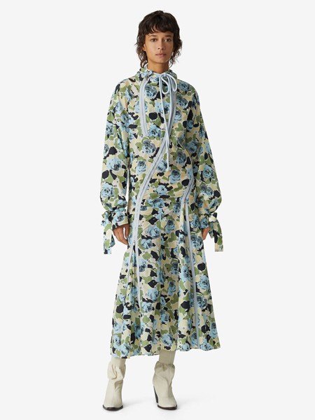 高田贤三休闲装2021秋冬季白色连衣裙