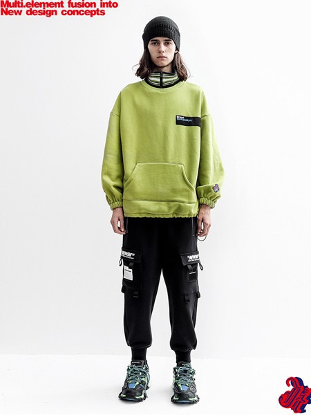 木村井泓2021秋冬季绿色T恤