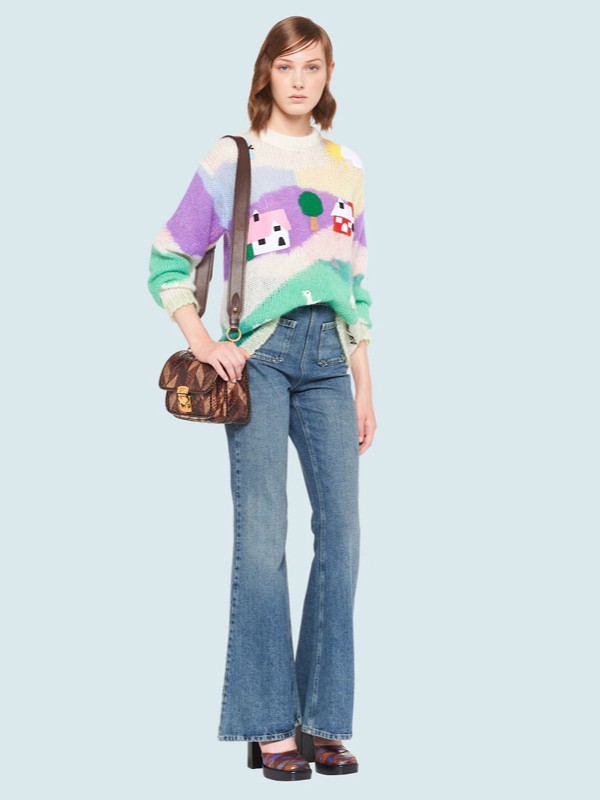 缪缪2022棕色方形包