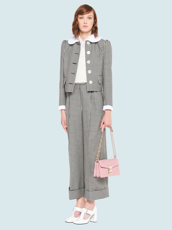 缪缪2022粉色手提包