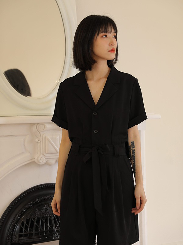 ​MO·陌女装2022春夏季黑色连体衣