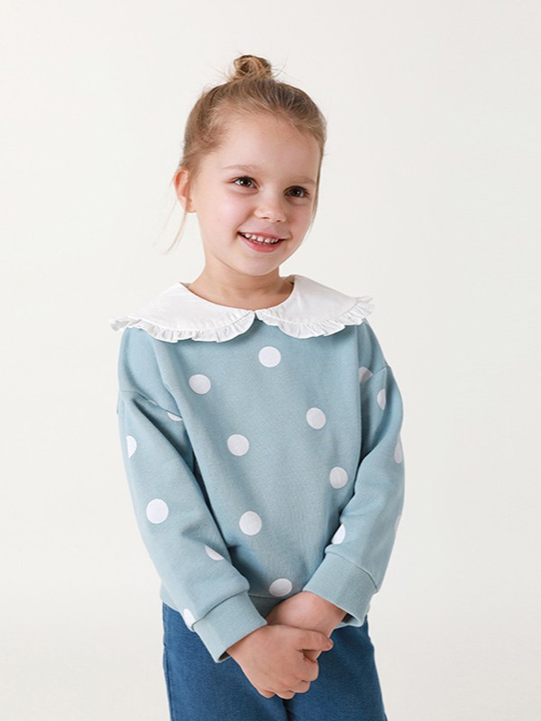 马克珍妮2022秋冬季蓝色T恤