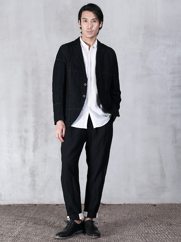 北纬30度男装2022秋冬季白色衬衫