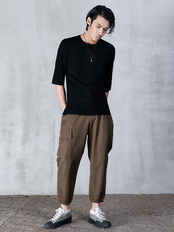 北纬30度男装2022秋冬季棕色工装裤