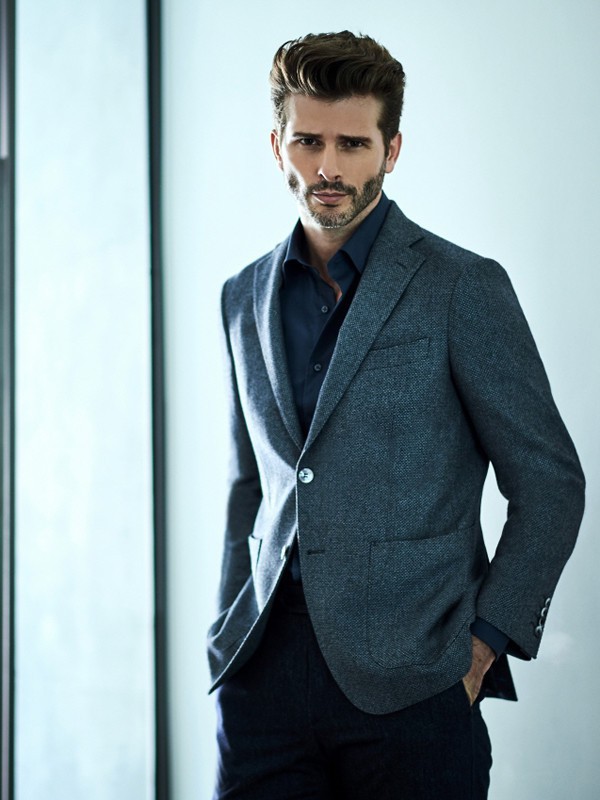 maestro男装2021秋冬季灰色西装