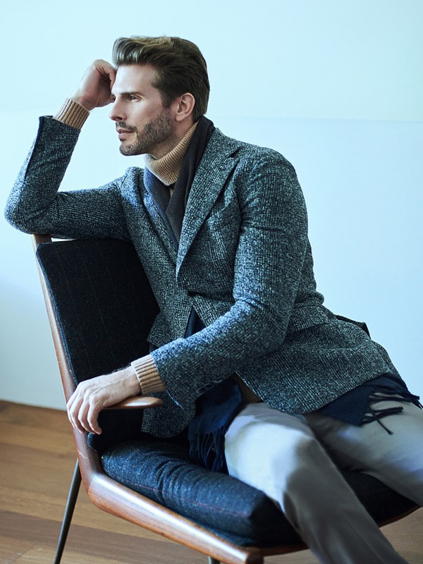 maestro男装2021秋冬季灰色西装