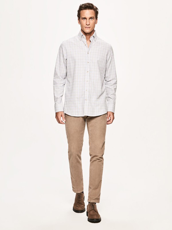 哈克特男装2021秋冬季白色衬衫