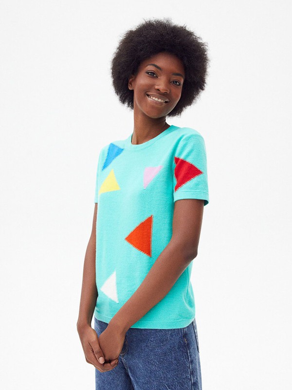 ERICBOMPARD羊衫毛衫2022春夏季蓝色T恤