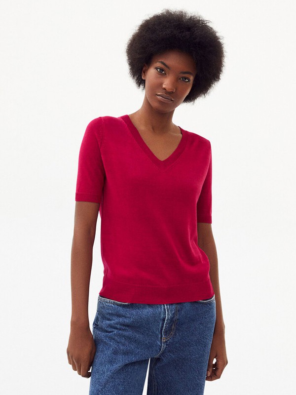 ERICBOMPARD羊衫毛衫2022春夏季粉色T恤