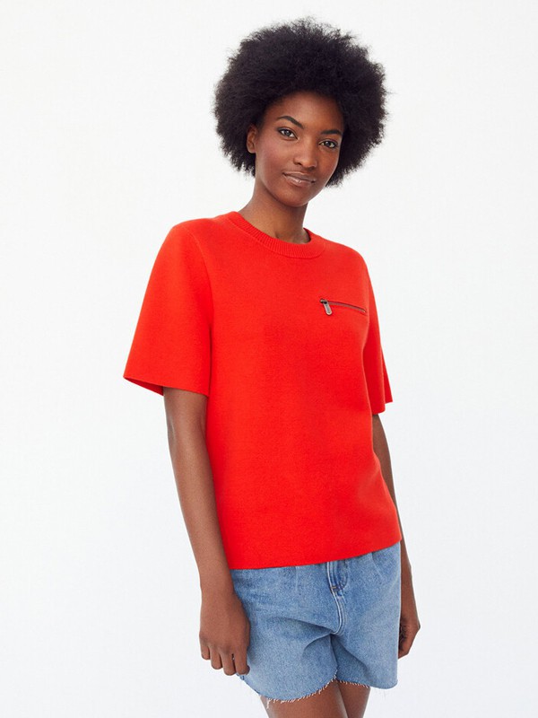 ERICBOMPARD羊衫毛衫2022春夏季红色T恤