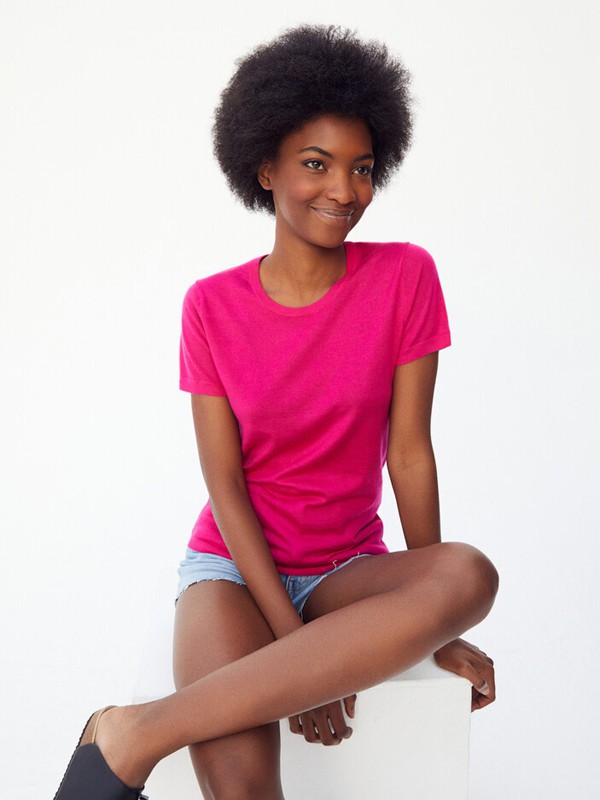 ERICBOMPARD羊衫毛衫2022春夏季粉色T恤