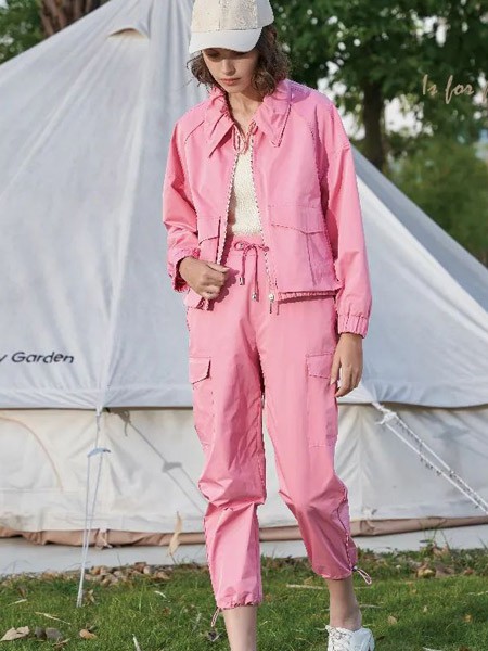 认同女装2022春夏季粉色衬衫