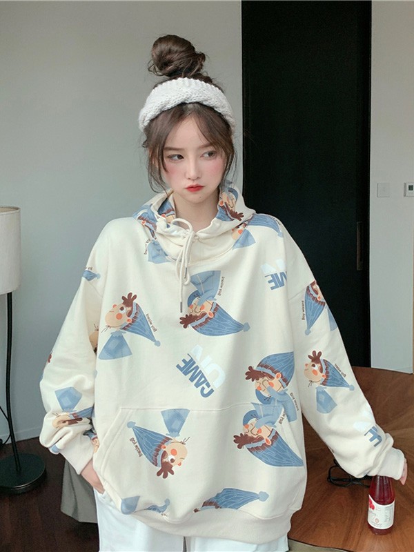 茜扣女装2022秋冬季白色T恤