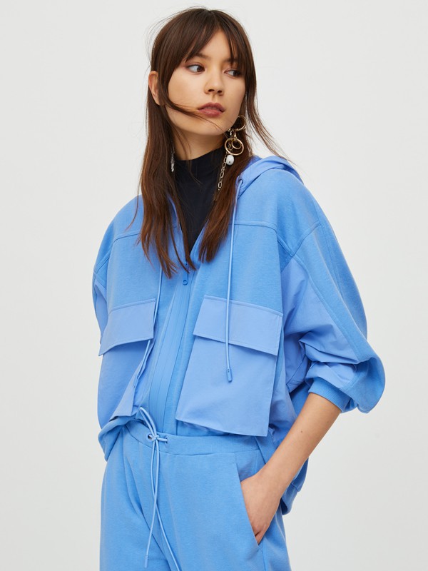 MAX&CO.女装2022秋冬季蓝色运动装