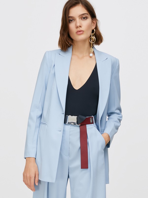 MAX&CO.女装2022秋冬季蓝色西装