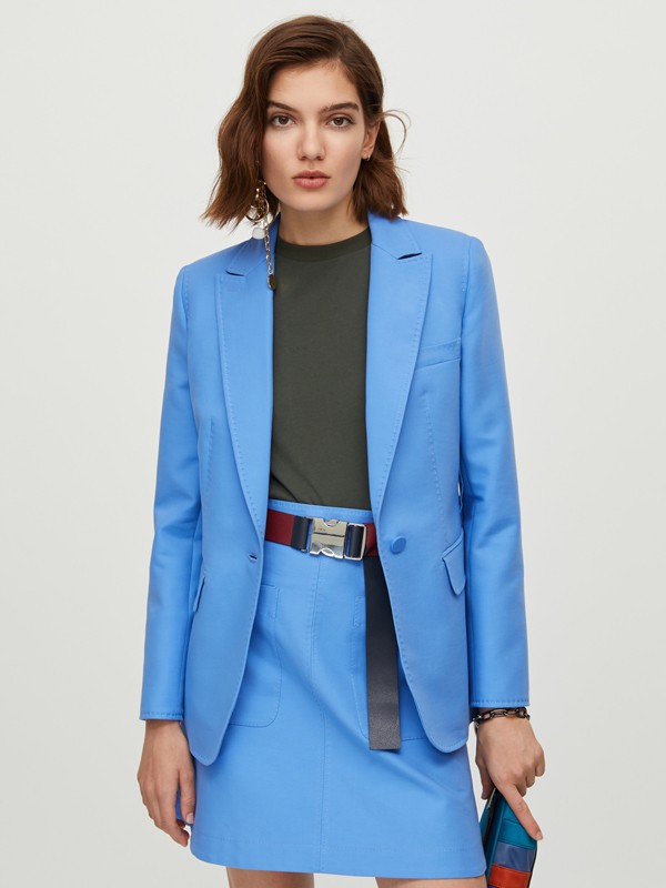 MAX&CO.女装2022秋冬季蓝色西装