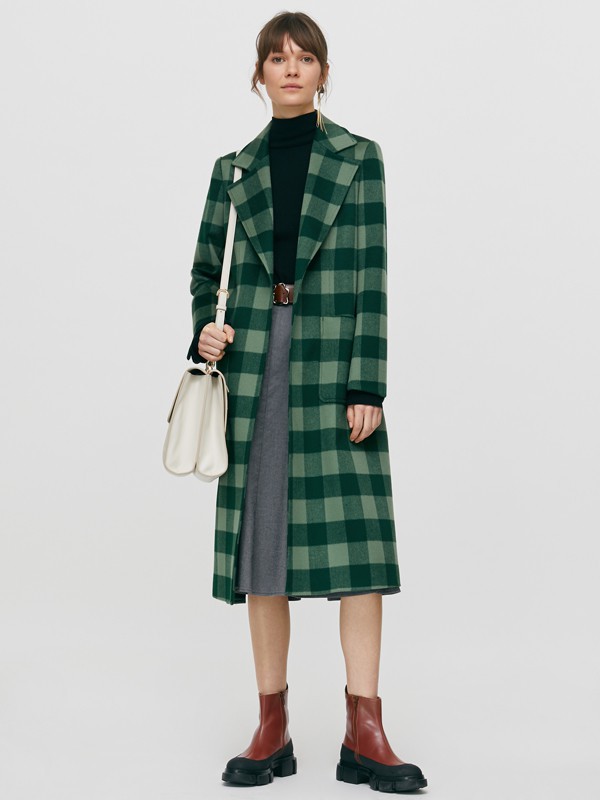 MAX&CO.女装2022秋冬季绿色大衣