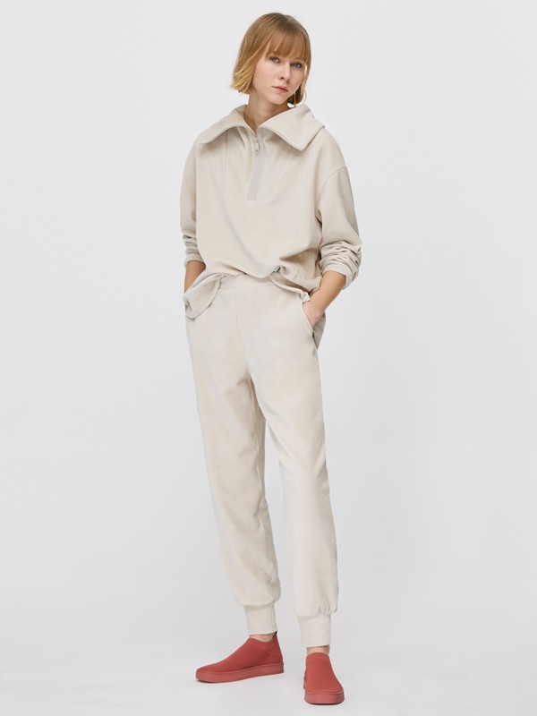 MAX&CO.女装2022秋冬季白色长裤