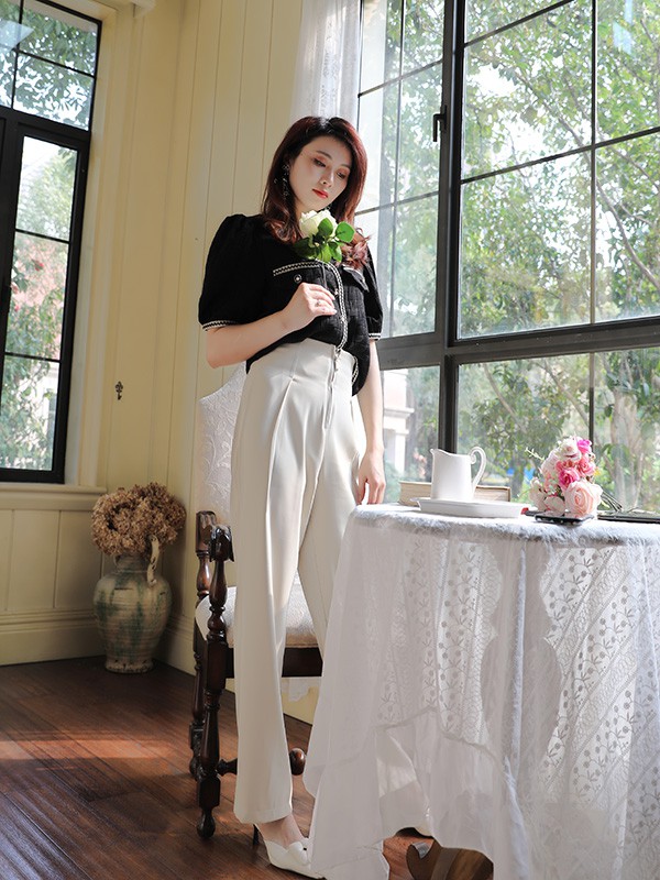 莎斯莱思2022春夏季黑色T恤