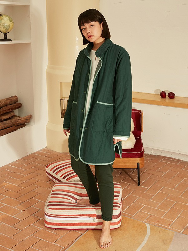 朵朵可可内衣2021秋冬季墨绿色家居服