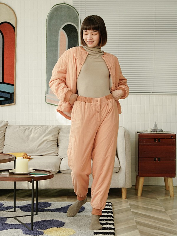 朵朵可可内衣2021秋冬季卡其色家居服