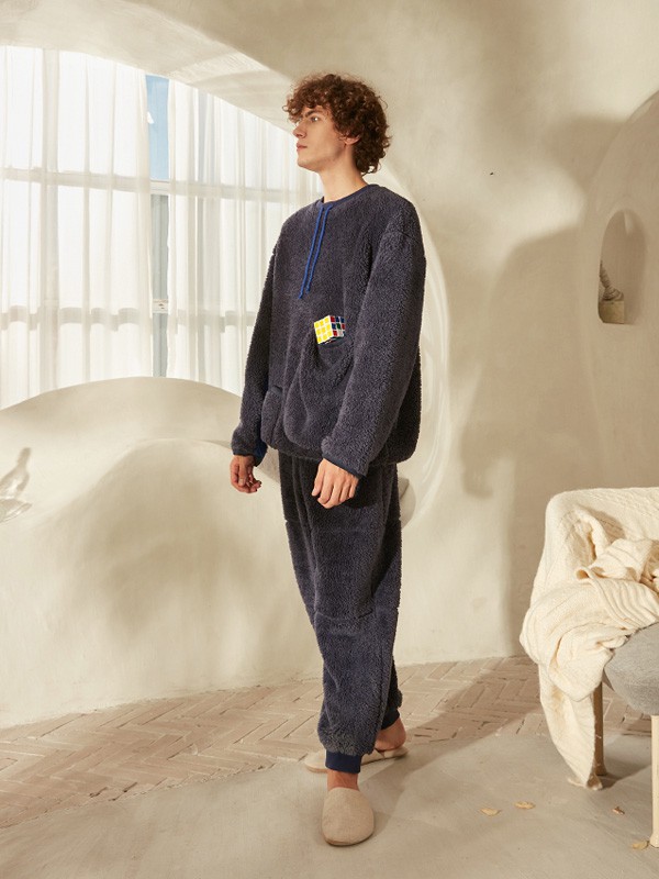 朵朵可可内衣2021秋冬季黑色家居服