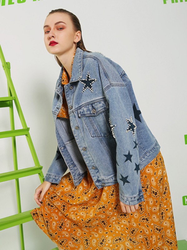 依路佑妮女装2021秋冬季黄色连衣裙